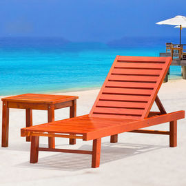 China Strand-Stuhl-feste hölzerne Möbel im Freien faltendes Recliner-Sofa für Hotel-Swimmingpool fournisseur