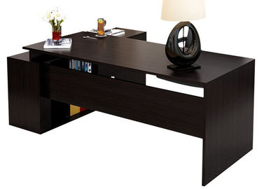 China Schöne Direktionsbüro-Möbel/moderne Schreibtisch-Licht-Walnuss/Schwarz-Farbgewohnheit fournisseur
