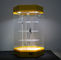 Schöne drehbare Acrylausstellungsstand-Gestell-Gelb-Basis verschließbar mit geführtem Licht fournisseur